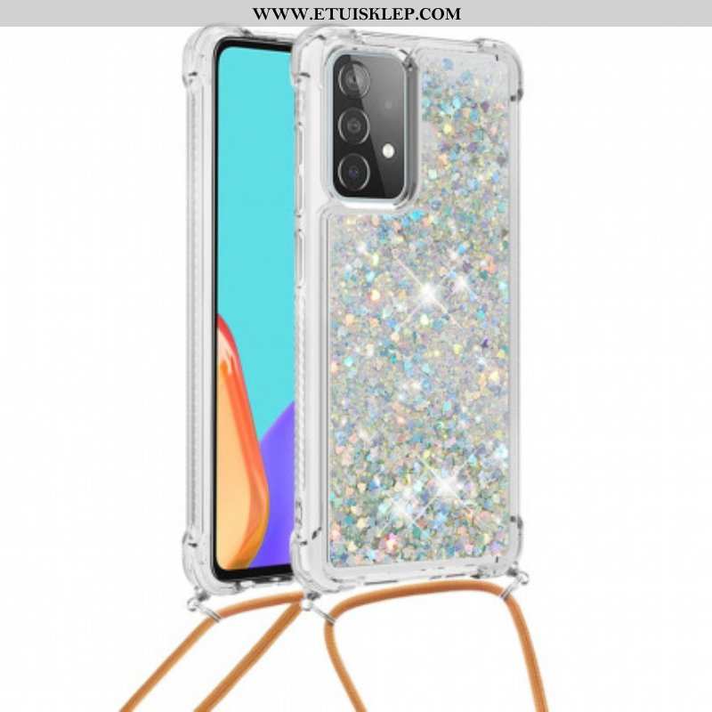 Etui do Samsung Galaxy A52 4G / A52 5G / A52s 5G Cekiny Ze Sznurkiem